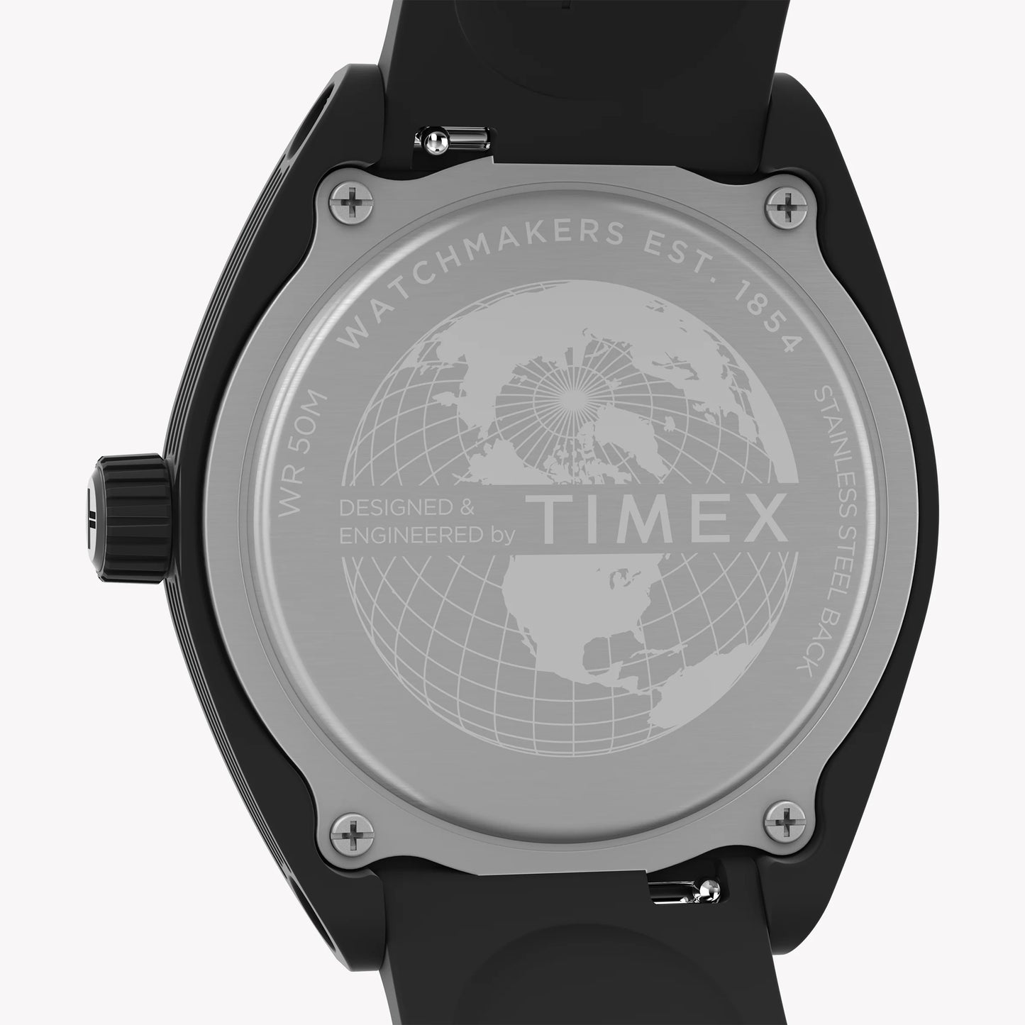 Timex Unisex 40 mm Eco Ceramic Black Case with Black Bio-TPU Strap and White Accents TW2W42100 Unisex Watch