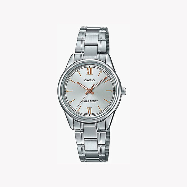 Casio Women's Silver Stainless Steel Watch, Silver Dial | Ltp-V005d-7b2udf by i-watch