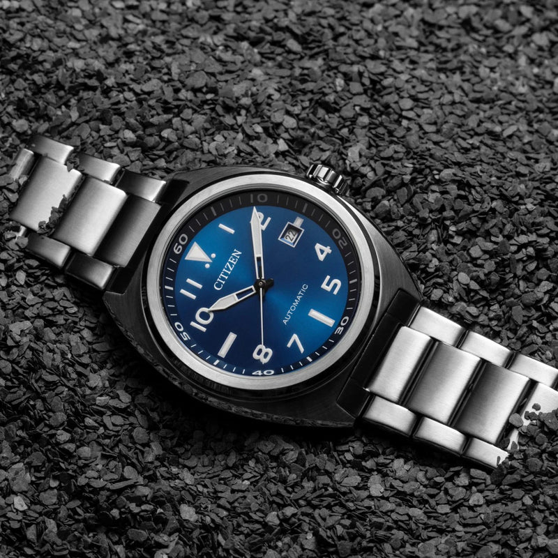 Citizen Nj0100-89l Dynamic Versatility - Men's Automatic Watch With Bold Blue Dial & Stainless Steel Bracelet by i-watch