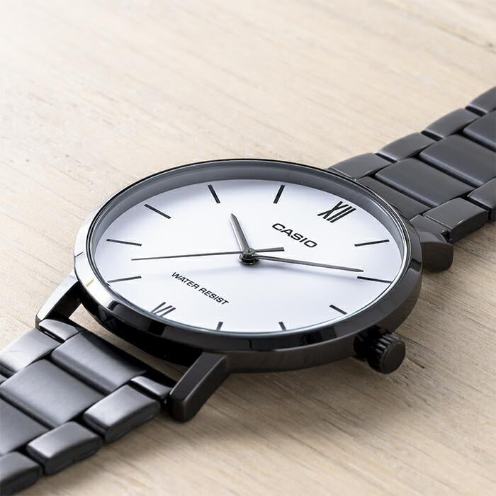 CASIO MTP-VT01B-7B BOLD PERFORMANCE - STUNNING BLACK ION MEN'S ANALOG WATCH-i-Watch-2