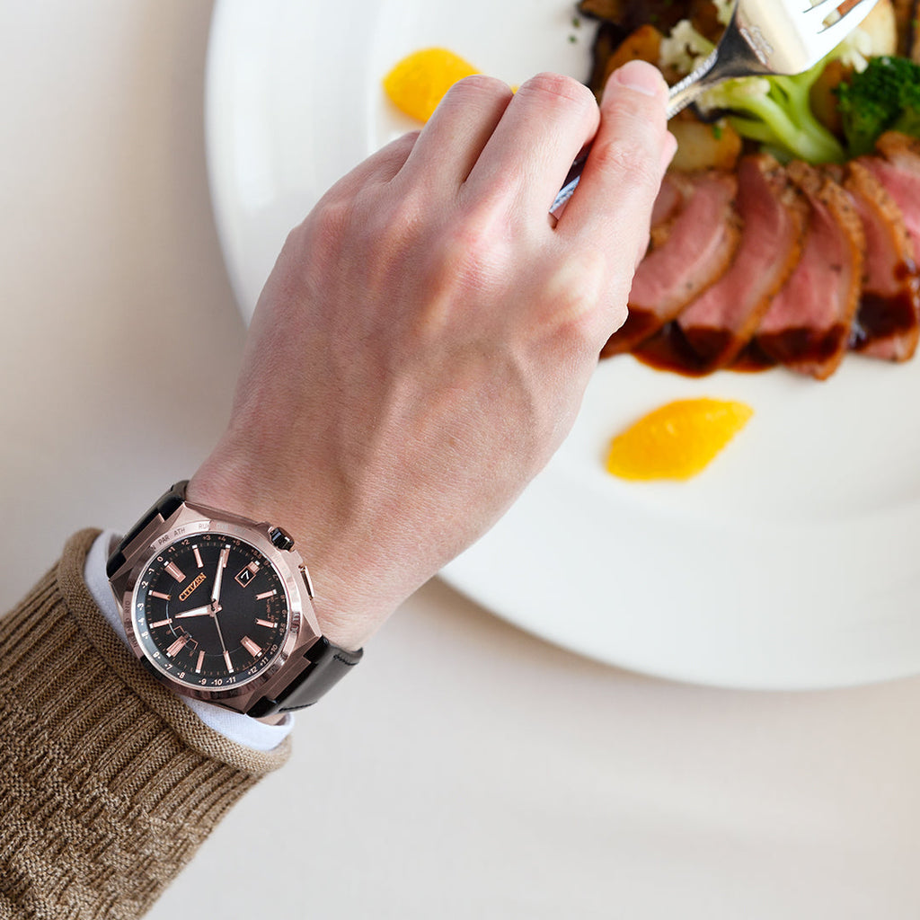 CITIZEN Eco-Drive CB0217-04E - MODERN MEN'S TIMEPIECE: ROSE GOLD & BLACK CALF LEATHER-i-Watch-4