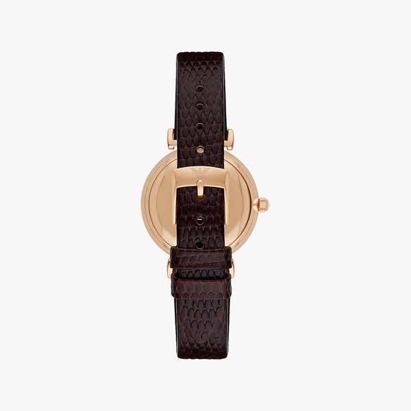 Emporio Armani Women's Rose Gold Watch, White Dial | Ar1990 by i-watch