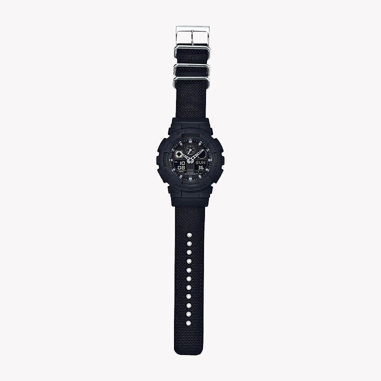 CASIO G-SHOCK GA100BBN-1A - BOLD ADVENTURER SERIES Men's Watch with all-black design and rugged functionality-i-Watch-2