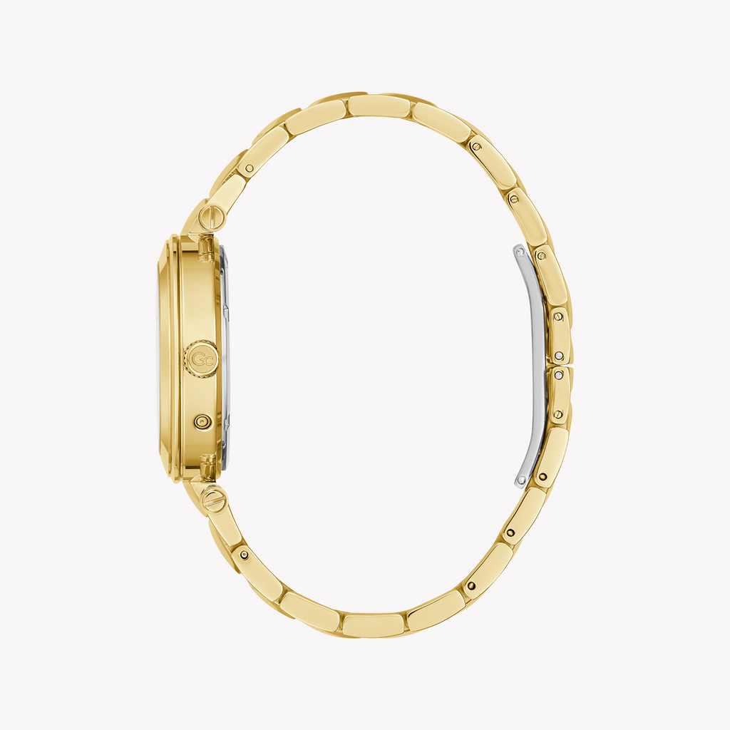 GUESS COLLECTION Y92002L1MF - ELEGANT GOLD STAINLESS STEEL WOMEN'S WATCH with Chic White Dial-i-Watch-2