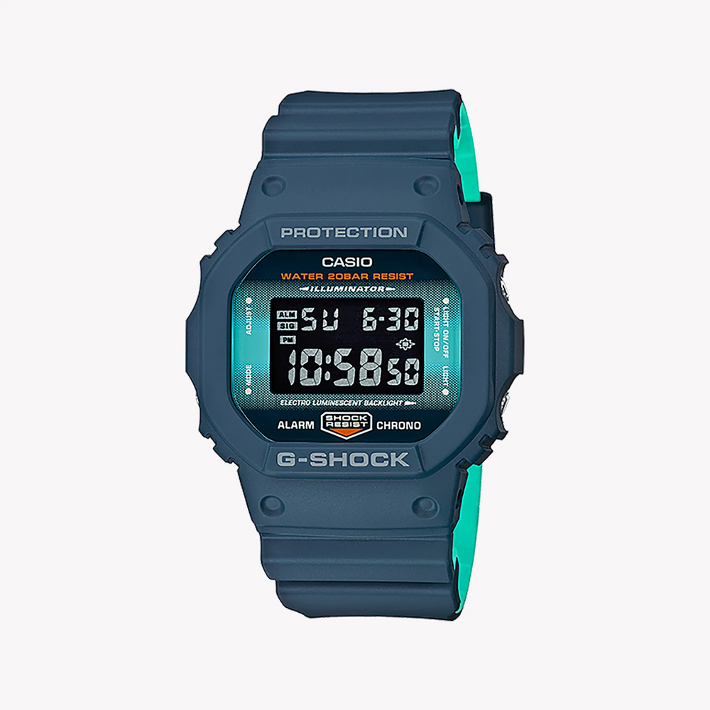 Casio G-Shock Dw-5600cc-2dr - Adventure-Ready Blue Resin Men's Watch by i-watch