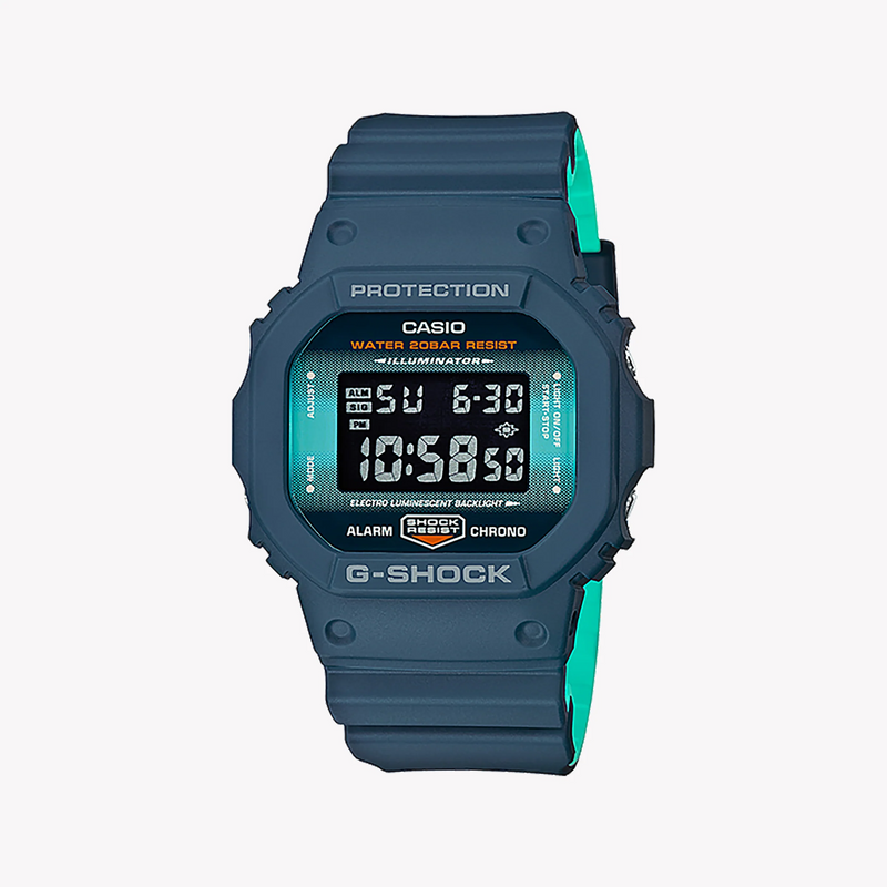 Casio G-Shock Dw-5600cc-2dr - Adventure-Ready Blue Resin Men's Watch by i-watch