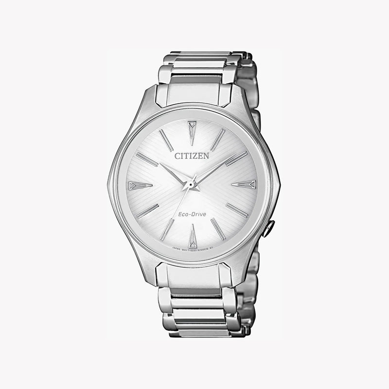 Citizen Em0597-80a Radiant Elegance - Stylish Women's Eco-Drive Watch In Silver by i-watch