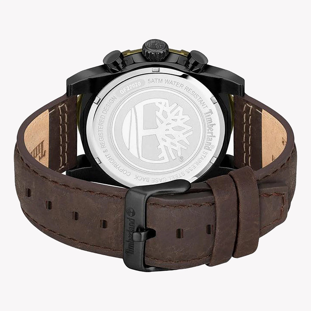 Timberland Men's Brown Leather Watch, Multicolor Dial | Tdwgf2202001 by i-watch