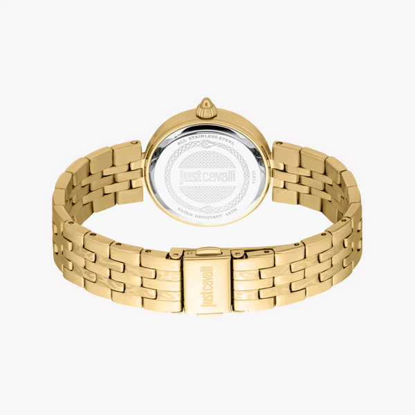 Just Cavalli Women's Gold Stainless Steel Watch, Silver Dial | Jc1l314m0055 by i-watch
