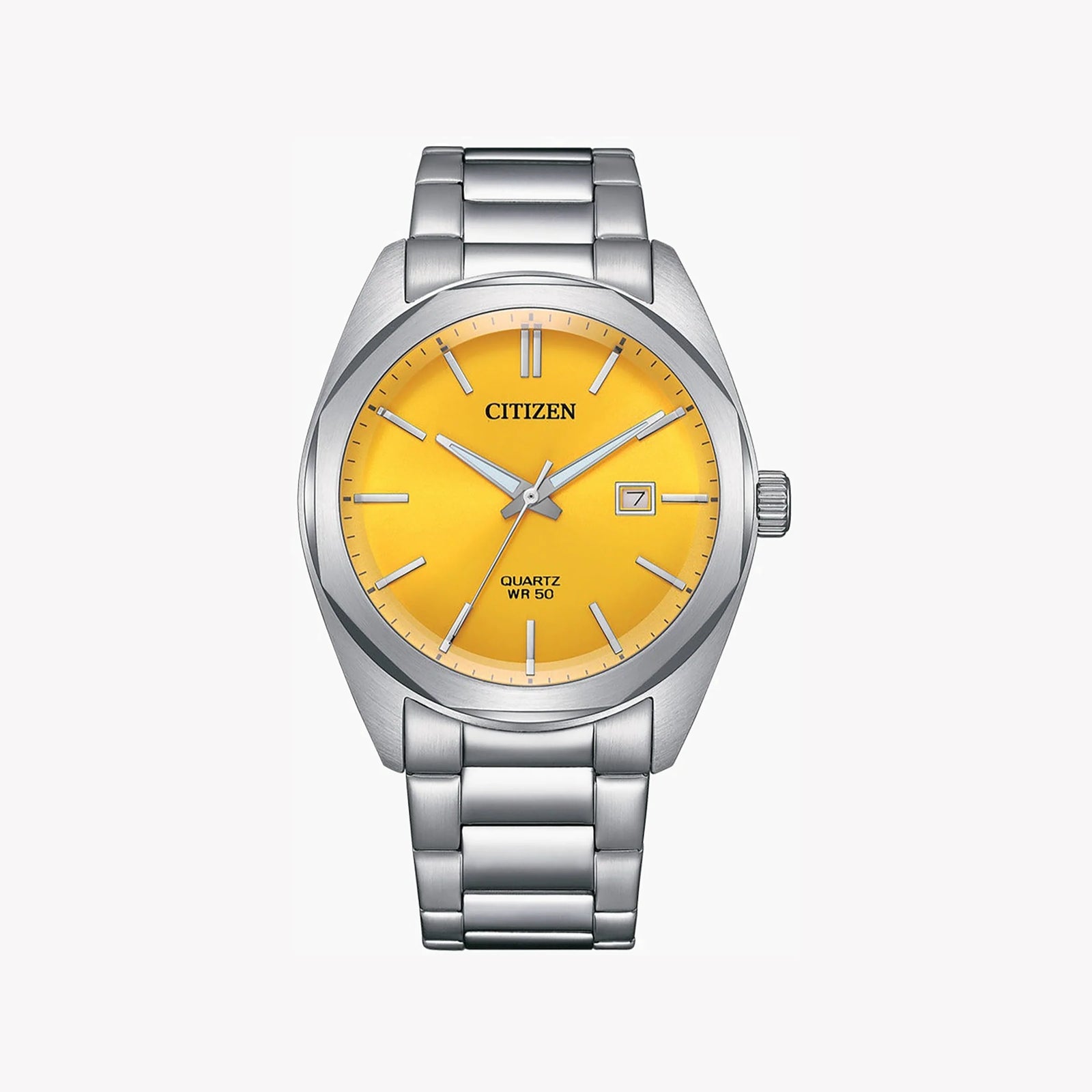 CITIZEN BI5110-54Z DYNAMIC - STYLISH YELLOW DIAL MEN'S WATCH WITH STAINLESS STEEL BAND