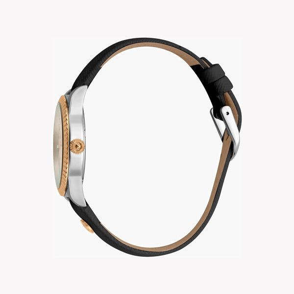 Just Cavalli Women's Rose Gold Watch, Black Leather | Jc1l133l0045 by i-watch