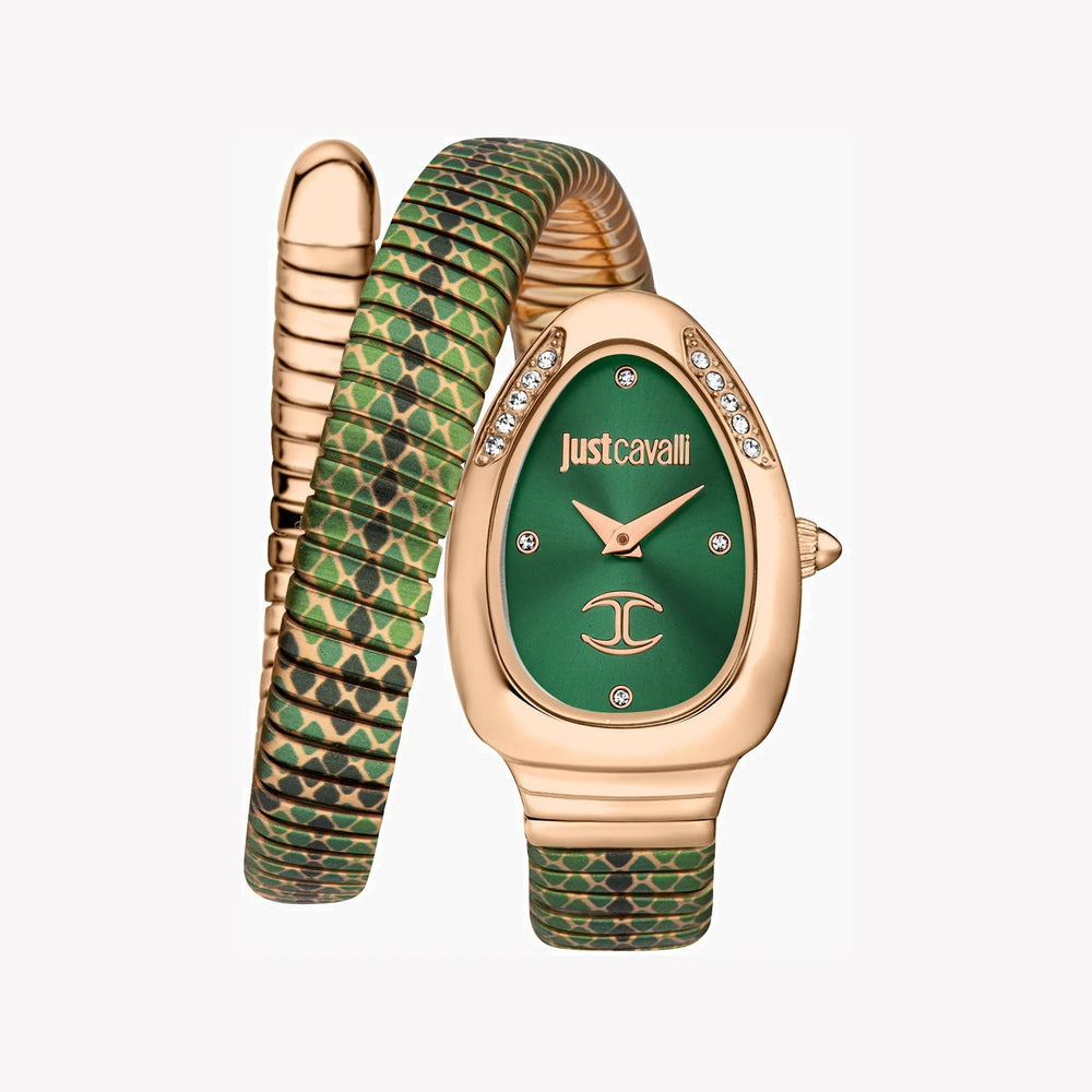 Just Cavalli Women's Rose Gold Watch, Green Dial | Jc1l251m0075 by i-watch