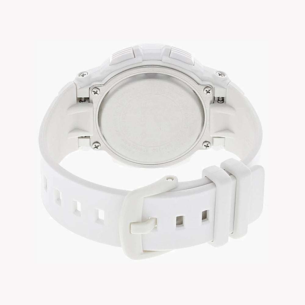 Baby-G Bga-250-7a2dr - Summer Escapade - Chic Sporty Women's Watch In White Resin With Neon Display by i-watch