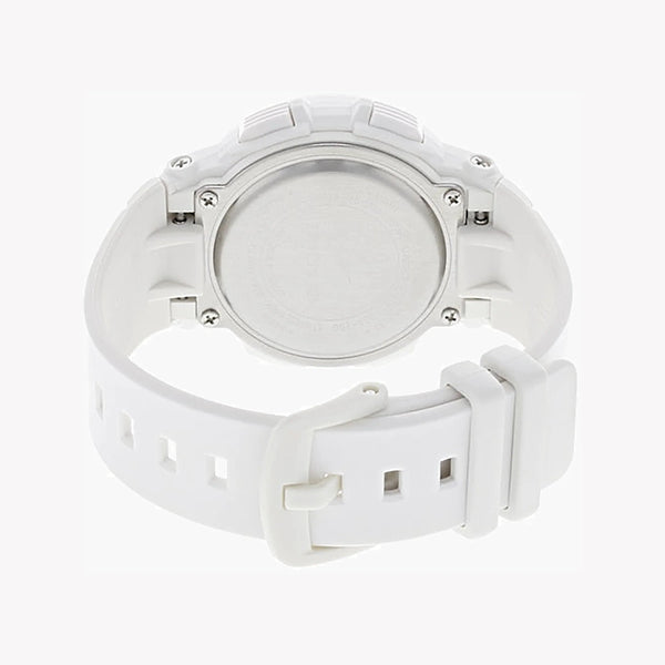 Baby-G Bga-250-7a2dr - Summer Escapade - Chic Sporty Women's Watch In White Resin With Neon Display by i-watch