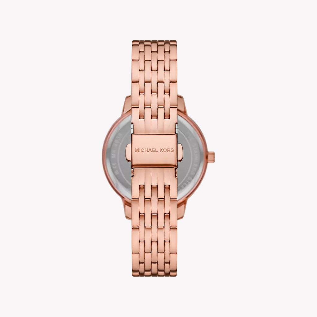 MICHAEL KORS MK1052SET ROSE GOLD ELEGANCE - CONTEMPORARY WOMEN'S WATCH WITH WHITE DIAL-i-Watch-3