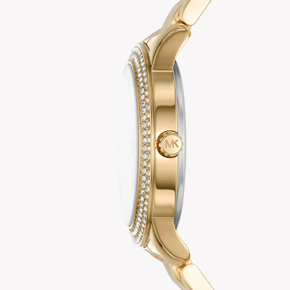 Mini Tibby Gold-Tone Pavé Watch and Bracelet Gift Set