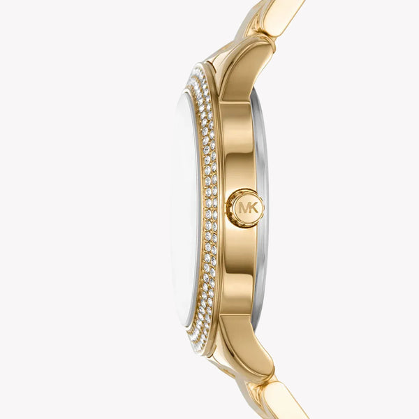 Mini Tibby Gold-Tone Pavé Watch and Bracelet Gift Set