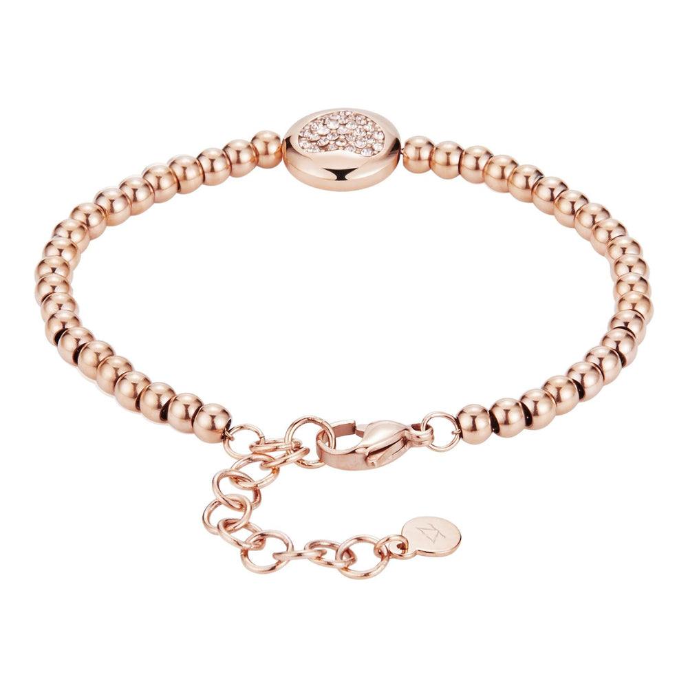 Elegant Rose Gold Women's Zink Bracelet, Heart Charm | Erghb01 by i-watch