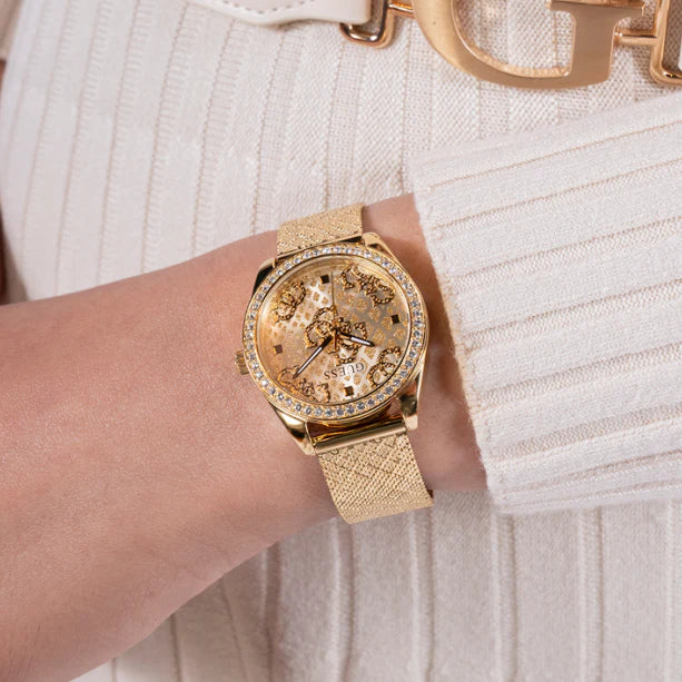 Guess Women's Gold Watch, Champagne Dial | Gw0748l2 by i-watch