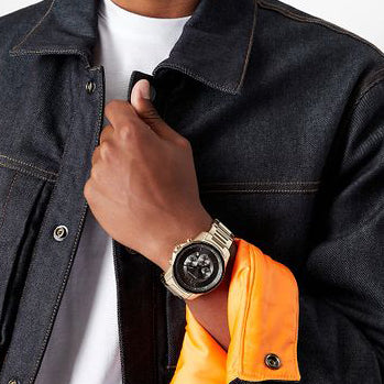 Armani Exchange Men's Gold Watch, Black Dial | Ax1721 – i-watch