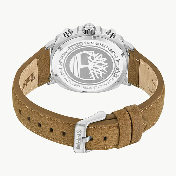 Timberland Men's Leather Watch, Silver & Blue Dial | Tdwgf0028204 by i-watch
