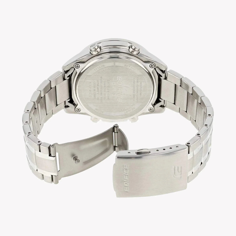 Casio Edifice Efv-C100d-1bvdf - Bold Sporty Elegance Men's Watch In Sleek Silver With Black Dial by i-watch