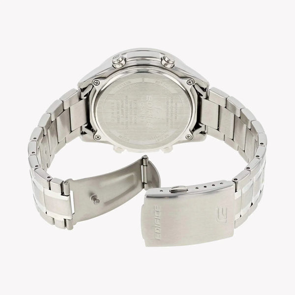 Casio Edifice Efv-C100d-1bvdf - Bold Sporty Elegance Men's Watch In Sleek Silver With Black Dial by i-watch