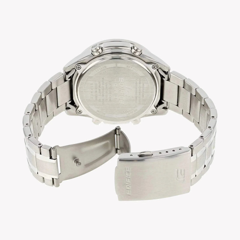 Casio Edifice Efv-C100d-1bvdf - Bold Sporty Elegance Men's Watch In Sleek Silver With Black Dial by i-watch