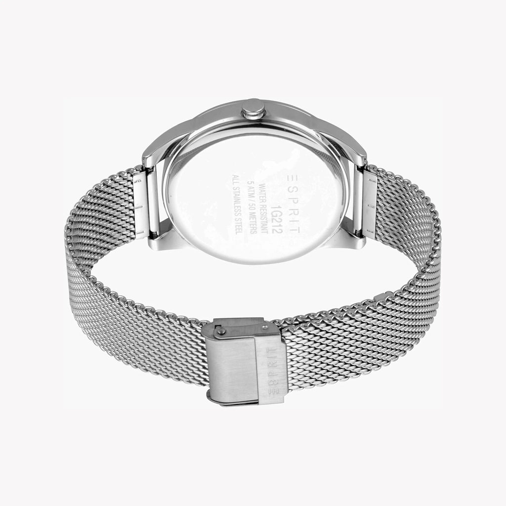 ESPRIT SILVER STAINLESS STEEL ROUND - TIMELESS ELEGANCE MEN'S WATCH-i-Watch-3