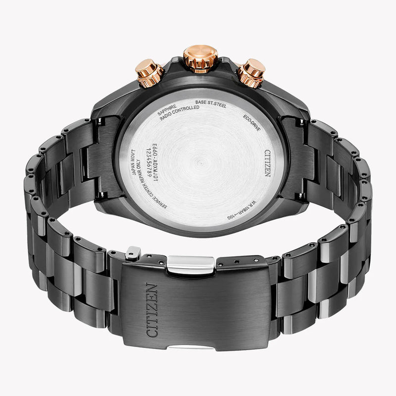 Citizen Eco-Drive Cb5956-89x - Powerful Black Stainless Steel Men's Watch With Green Dial by i-watch