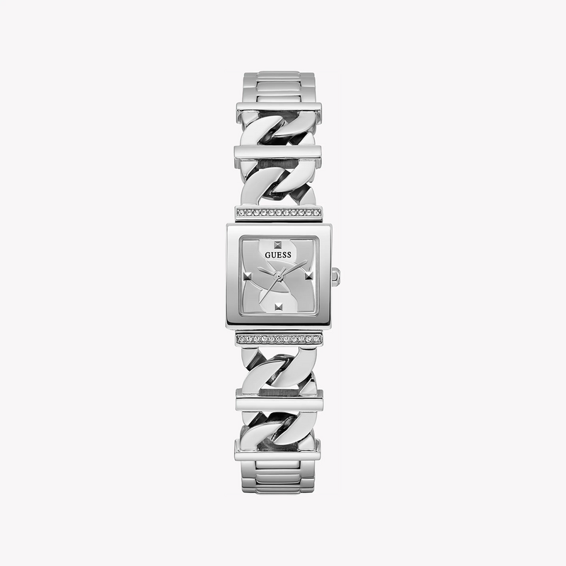 Guess Women's Silver Stainless Steel Watch, Silver Dial | Gw0603l1 by i-watch