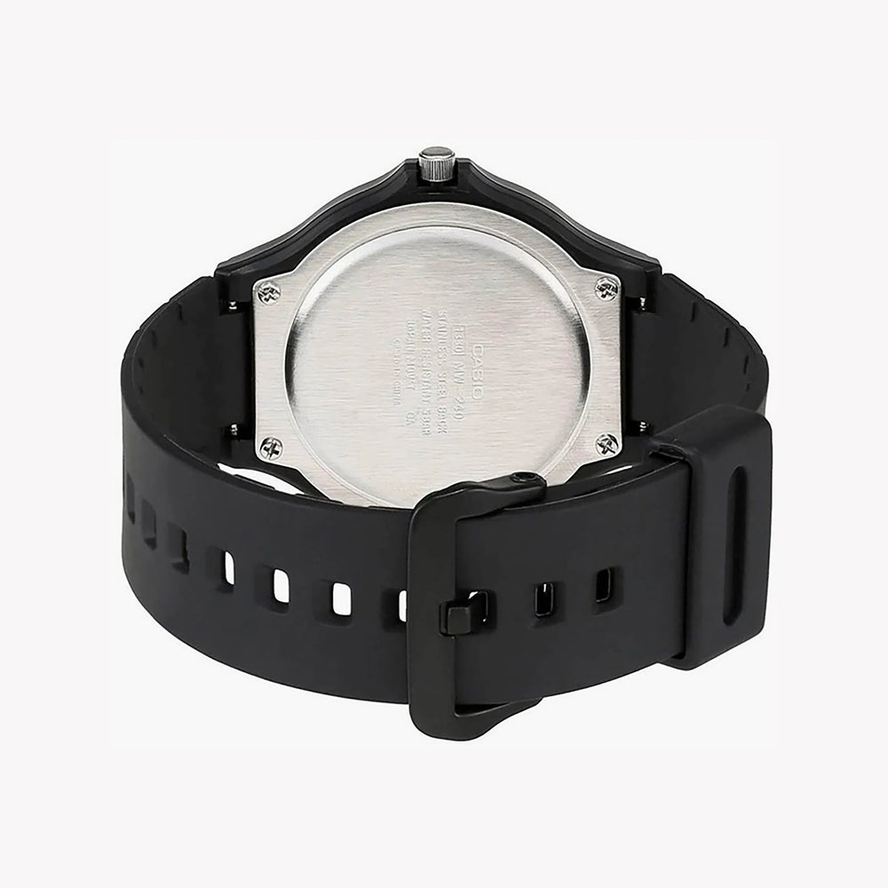 Casio Men's Black Resin Watch, Quartz Movement | Mw-240-1e3 by i-watch