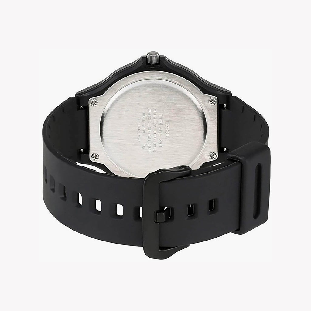 CASIO MW-240-1E3 - ELEGANTLY MINIMALIST MEN'S WATCH WITH TIMELESS BLACK AESTHETICS-i-Watch-2