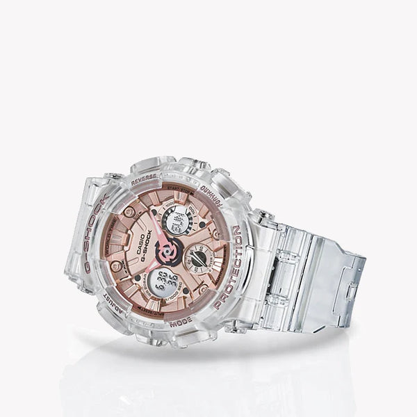 G-Shock Women's White Resin Watch, Digital Dial | Gma-S120sr-7adr by i-watch