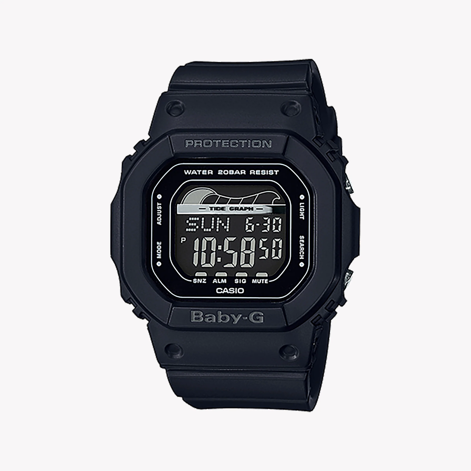 Baby-G Women's Black Resin Watch, Digital Display | Blx-560-1dr by i-watch