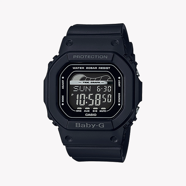 Baby-G Women's Black Resin Watch, Digital Display | Blx-560-1dr by i-watch