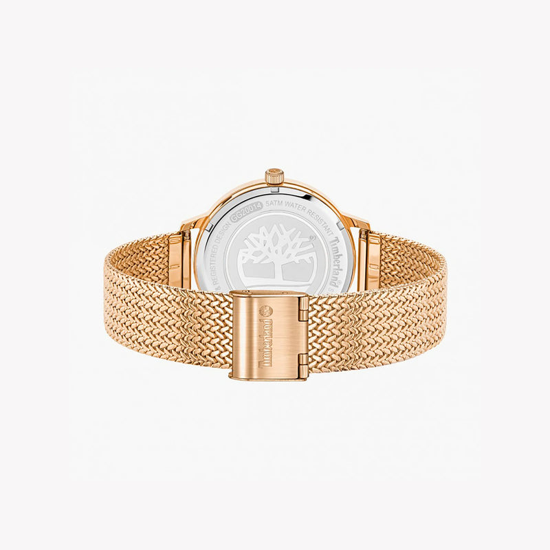 Timberland Men's Rose Gold Stainless Steel Watch, White Dial | Tdwlg2001451 by i-watch