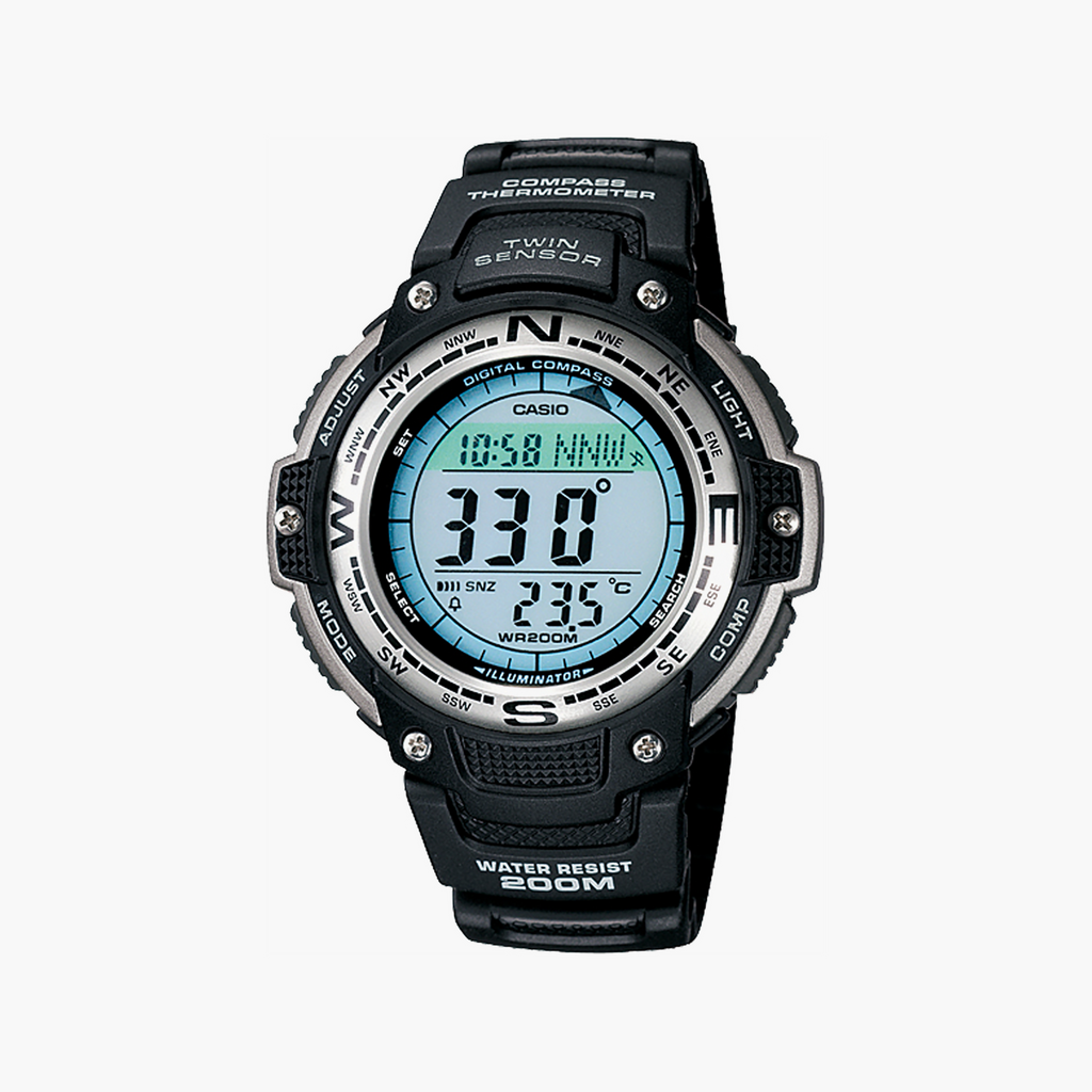 Casio SGW-100-1VCF Sport Watch - Twin Sensor, Compass-i-Watch