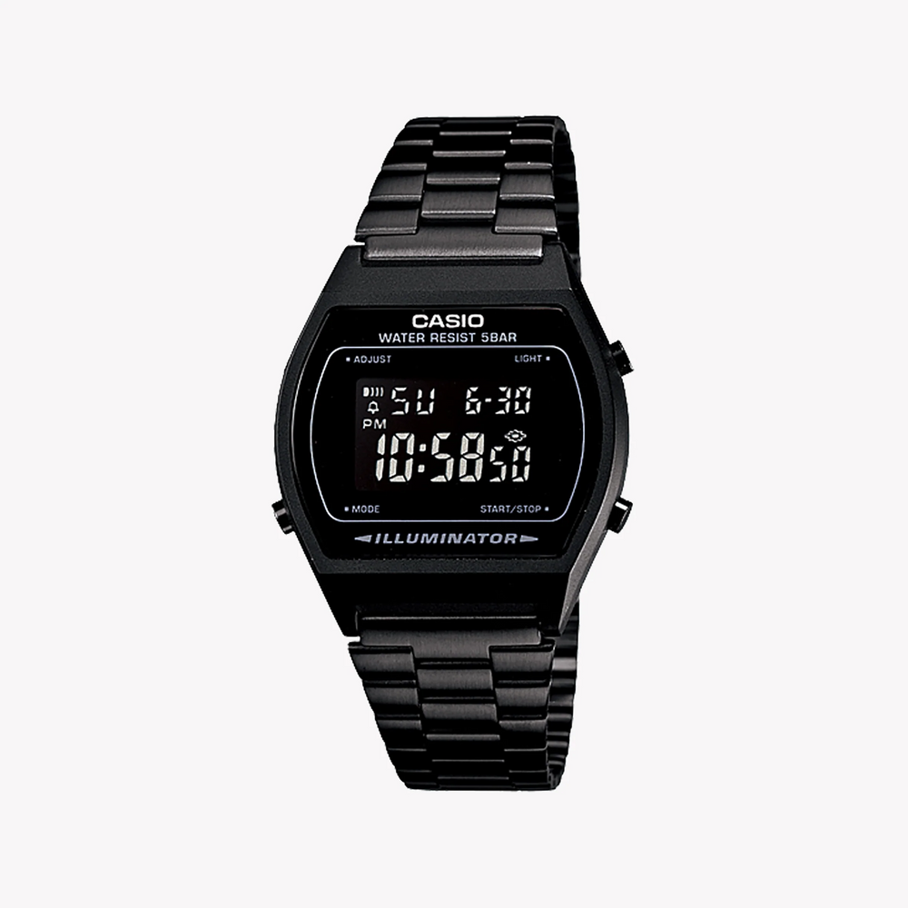 Casio Men's Black Metal Watch, Black Dial | B-640wb-1bef by i-watch