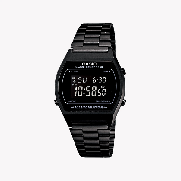 Casio Men's Black Metal Watch, Black Dial | B-640wb-1bef by i-watch