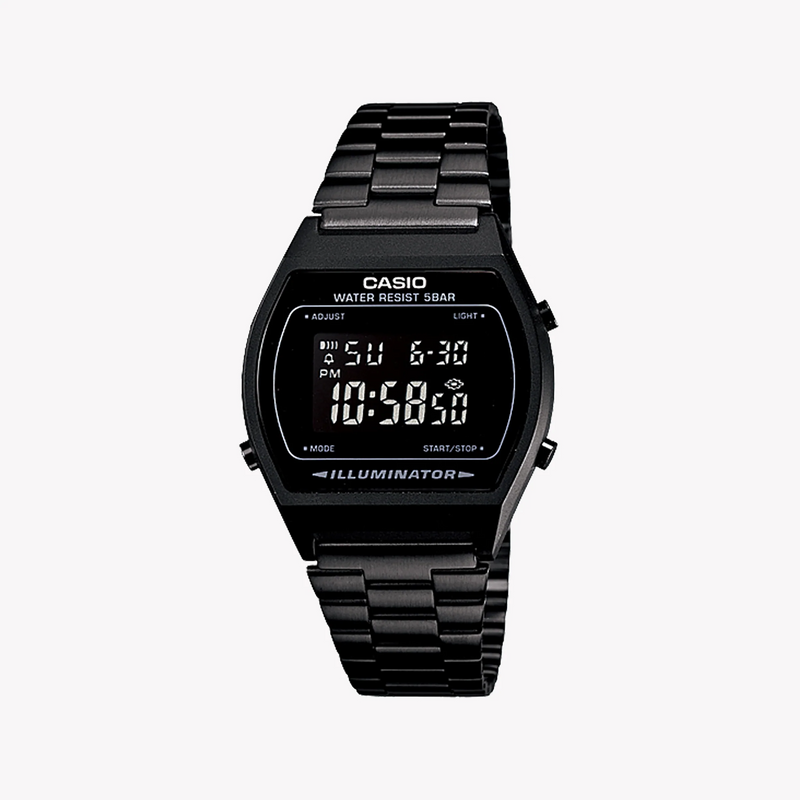 Casio Men's Black Metal Watch, Black Dial | B-640wb-1bef by i-watch