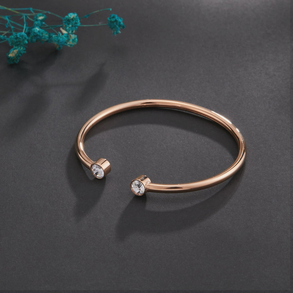 Zink Women's Rose Gold Stainless Steel Bracelet | Zfbg001rgc