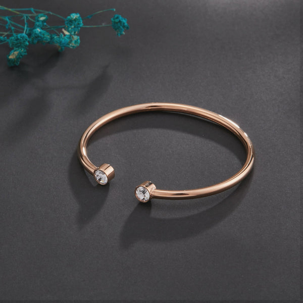 Zink Women's Rose Gold Stainless Steel Bracelet | Zfbg001rgc