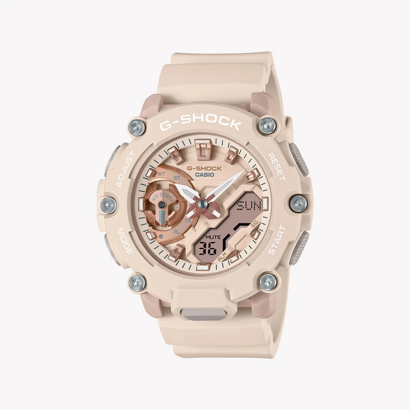 G-Shock Men's Red & Beige Resin Watch, 200m Water Resistant | Gma-S2200m-4adr by i-watch