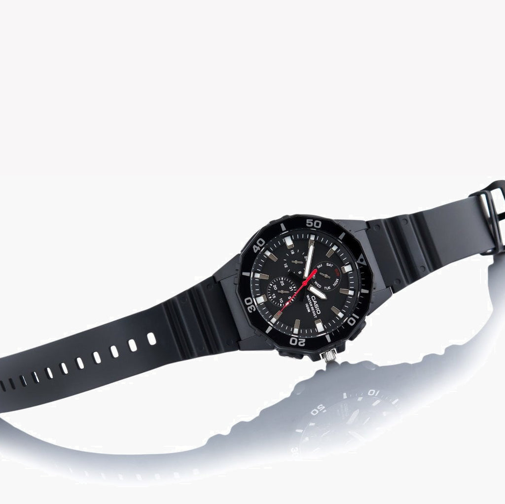 CASIO MRW-400H-1AVDF ADVENTURE READY - MEN'S SPORTY TIMEPIECE WITH BLACK RESIN BAND-i-Watch-5