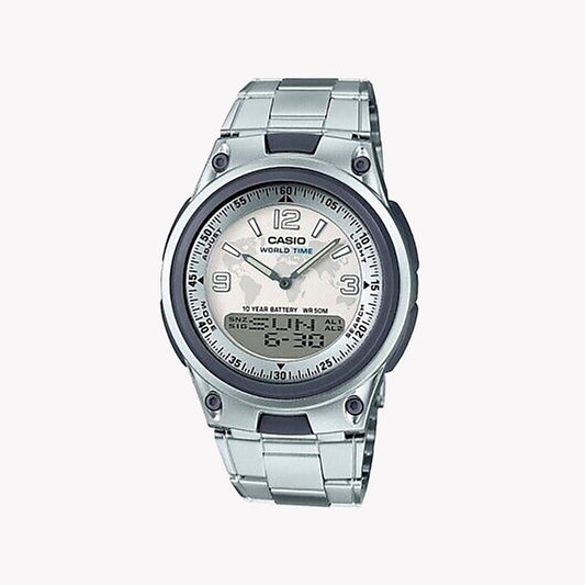 CASIO AW-80D-7A2VDF Analoge Herrenuhr mit 40-mm-Gehäuse