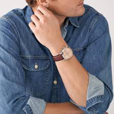 FOSSIL FS5982 RUGGED ELEGANCE - MEN'S 44MM STAINLESS STEEL WATCH WITH ROSE GOLD DIAL-i-Watch-4