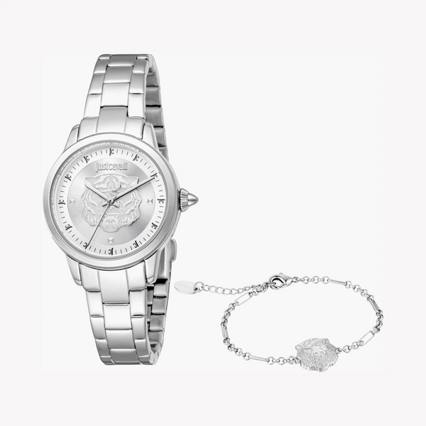 Just Cavalli Women's Silver Watch, Silver Dial | Jc1l334m0045 by i-watch