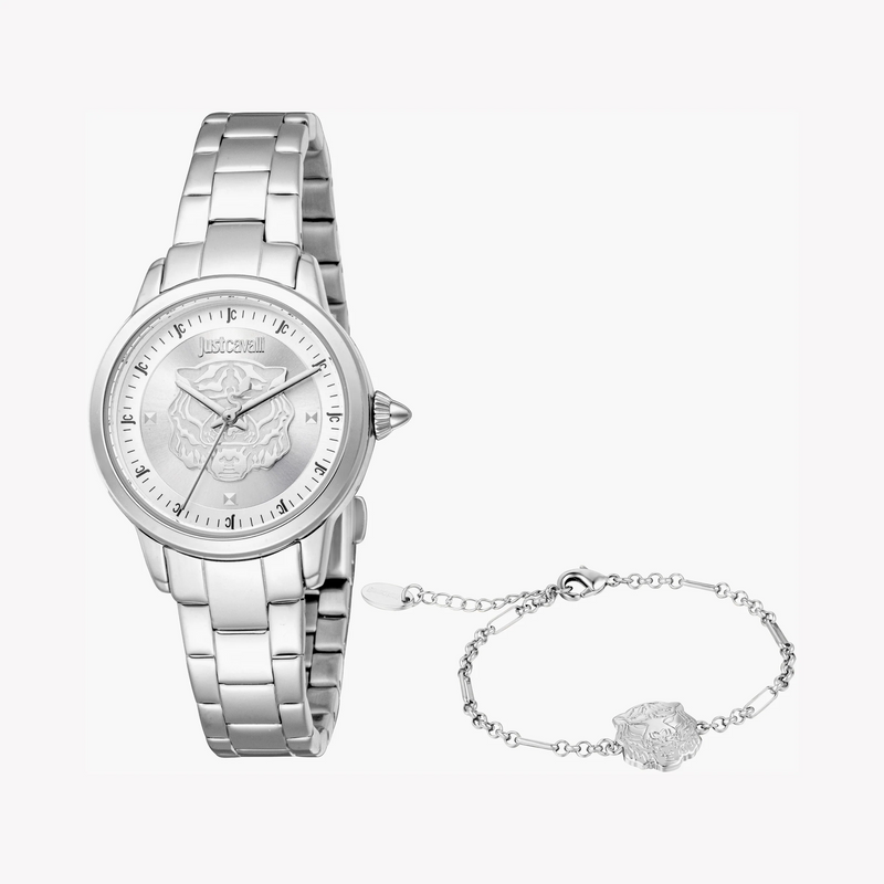 Just Cavalli Women's Silver Watch, Silver Dial | Jc1l334m0045 by i-watch