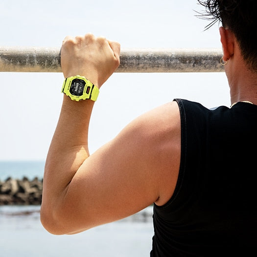 CASIO G-SHOCK GBD-200-9DR BOLD ADVENTURE - MEN'S SPORT WATCH with vibrant yellow design and advanced fitness tracking features.-i-Watch-5